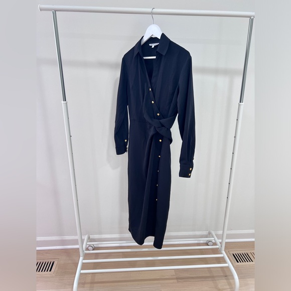 Veronica Beard Wright Asymmetric Button Midi Dress Size 2 NWOT - Picture 13 of 14